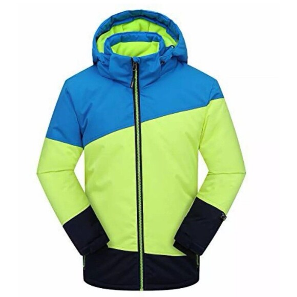 PHIBEE Boy's Waterproof Breathable Snowboard Ski Jacket Splice